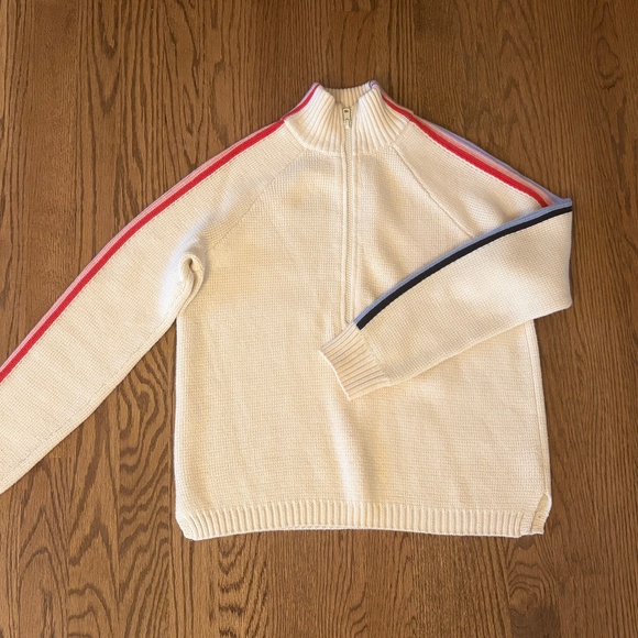 Marine Layer Archive Invierno Quarter Zip - Extra Small / Ivory - Picture 3 of 4